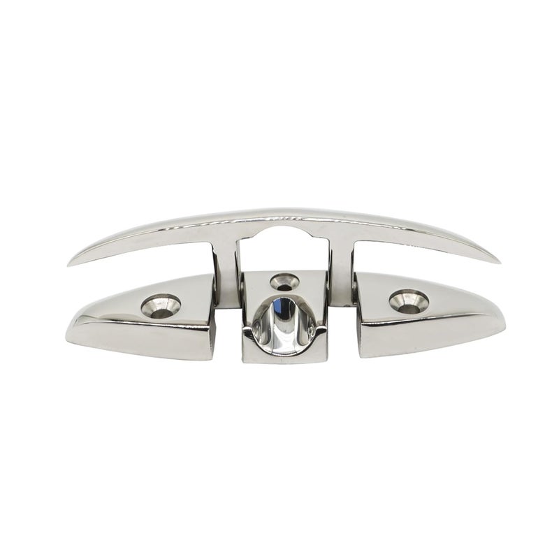 Jecoupoon 4-1/2" 5" 6" 8" Marine Boat Dock Cleats 316 Stainless Flip Up Cleats Folding Cleat with Screws and Nuts (5" 2pcs) - Image 5